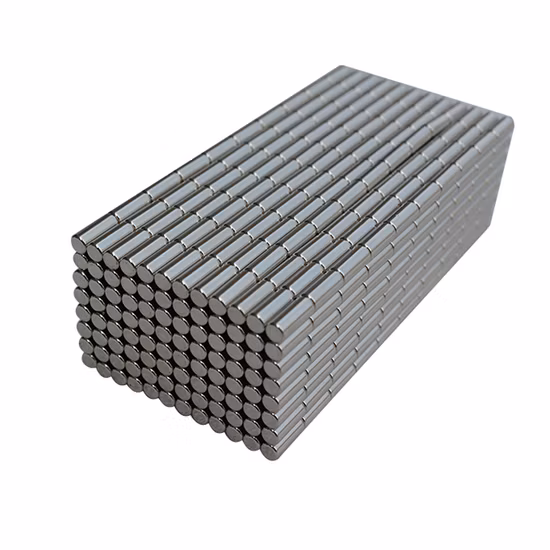 Imán de cilindro fuerte de neodimio permanente usado en la industria